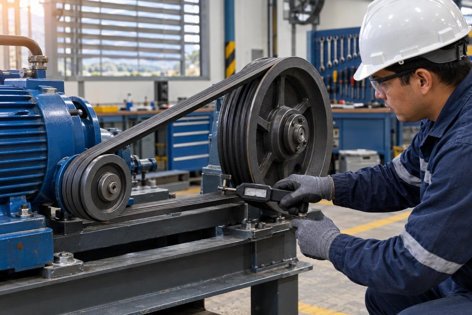 Fuerza de tracción en correas industriales: cálculo y mantenimiento