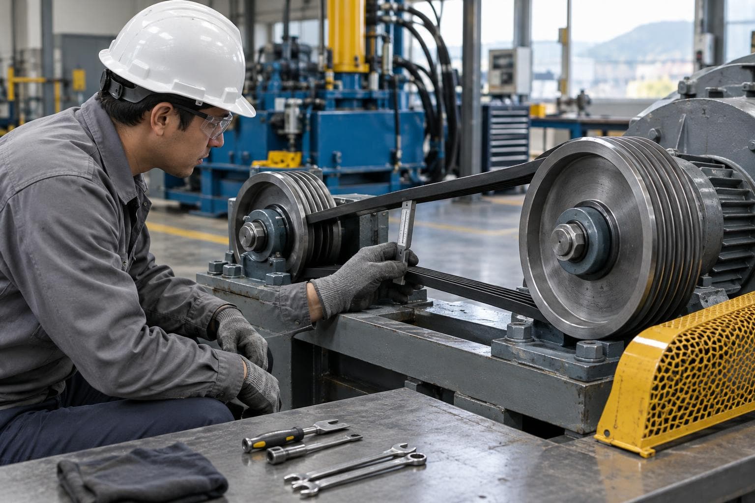 Tracción en correas industriales: cálculo, diagnóstico y seguridad