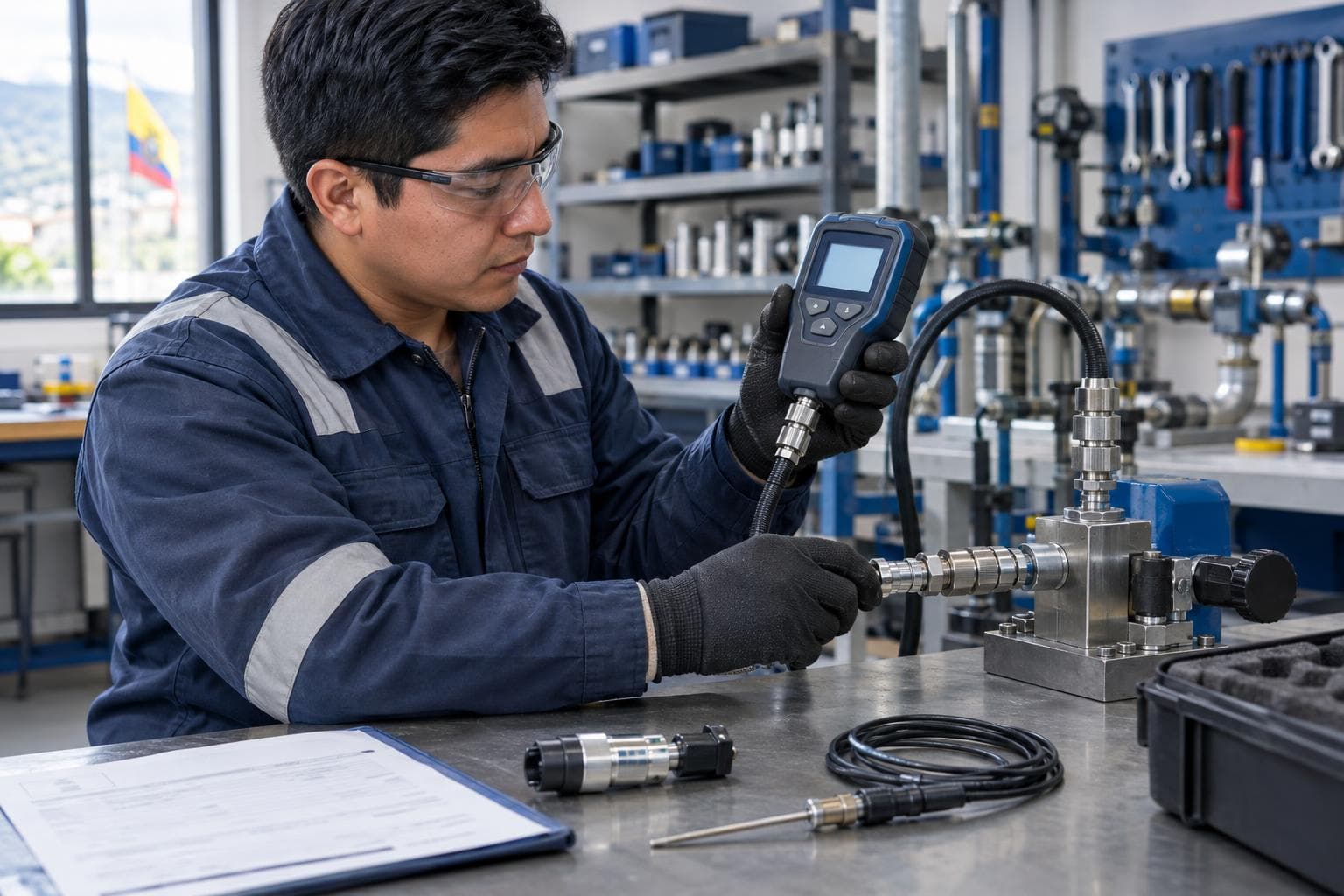 WIKA presenta el indicador portátil CPH5000 para medición y calibración de presión y temperatura
