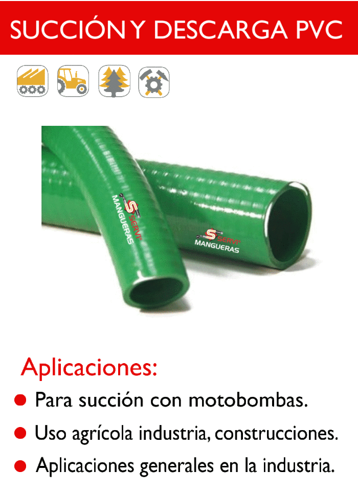 SUCCIÓN Y DESCARGA PVC