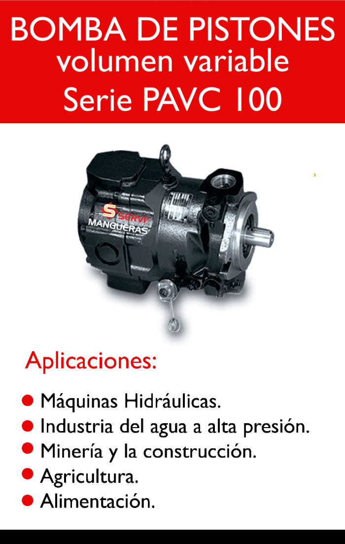 C BOMBA DE PISTONES SERIE PAVC 100